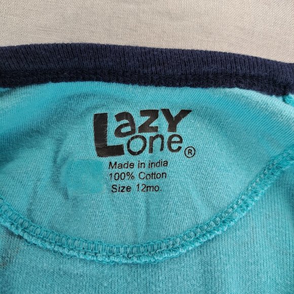 Lazy One Zip Up Cotton Footless Pajamas Duck Duck Moose Unisex Size 12 Months - Picture 5 of 5